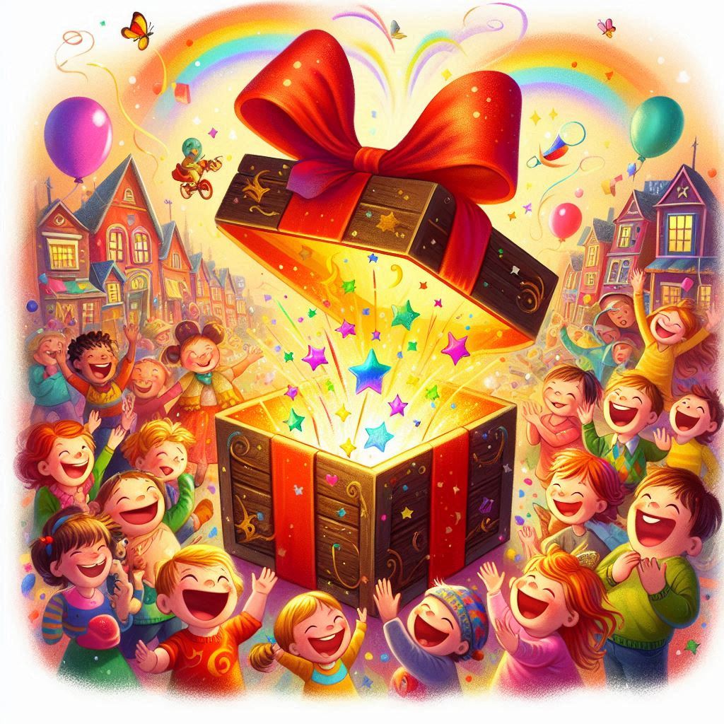 A Caixa de Risadas – história infantil divertida e educativa para crianças de 2 a 6 anos